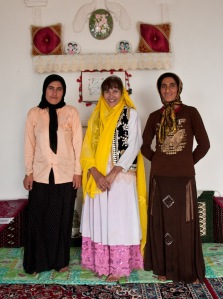 I was able to spend 3 days with this family who lived in the Zagros Mountains. One day the sisters dressed me in their traditional clothes. 
